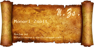 Monori Zsolt névjegykártya